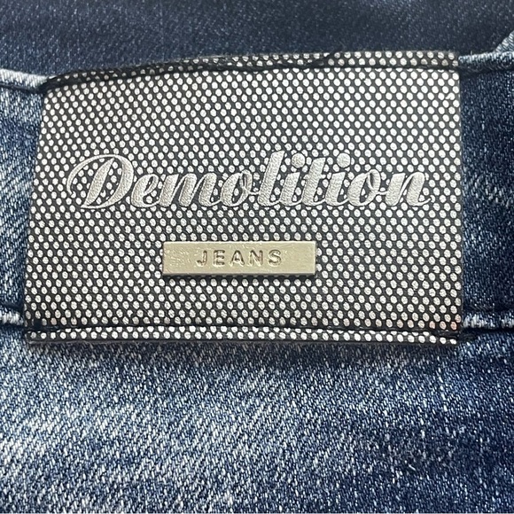 Demolition Black Label Acid Splash Distressed Jeans 34/30 - Picture 14 of 14